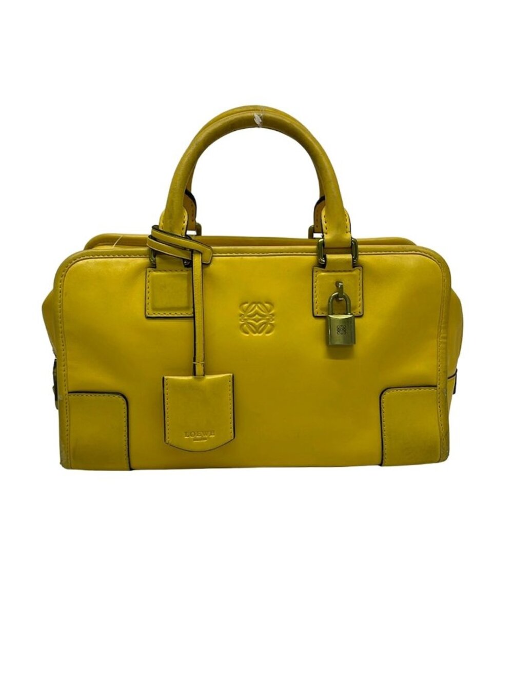 Loewe Handbag Amazona 28 Yellow Leather